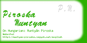piroska muntyan business card